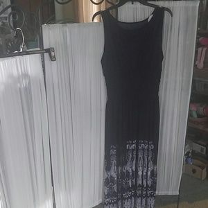 Navy blue maxi dress